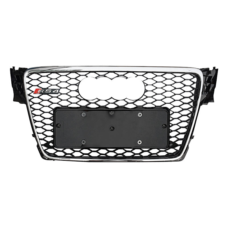 Audi A4 B8 Honeycomb Grill Silver Framing