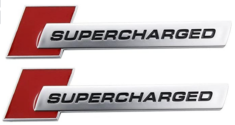 Supercharged Badge Emblems Fender | Audi S4, S5, A6, A7, SQ5 3.0T (Pair) - Canadian Auto Performance