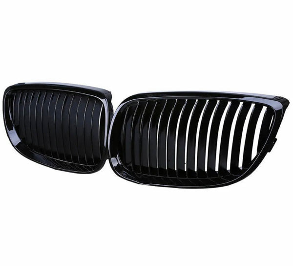 E9X gloss black single slat kidney grill