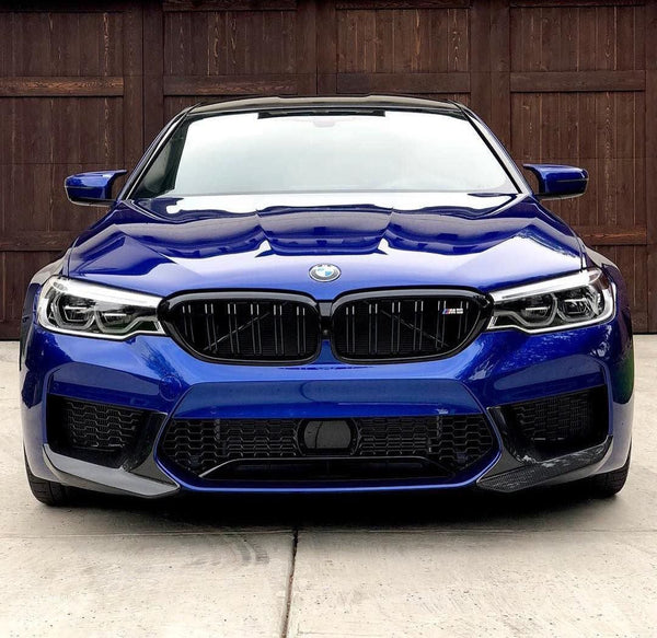 West Coast Euros Misc. Exterior Performance Style Carbon Fiber Lower Front Bumper Splitters - BMW F90 M5 (Pre-LCI)